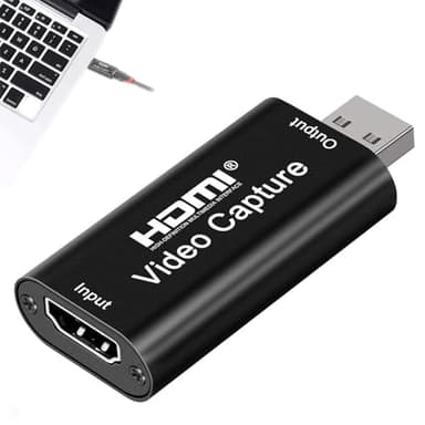 afhgdjr Adaptateur HDMI USB,Adaptateur USB vers HDMI,Carte d'acquisition Vidéo 1080p,Carte de Capture Portable Plug-and-Play pour Le Streaming en Direct,l'enregistrement Vidéo ou Le Streaming