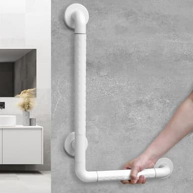 Barre d'appui WC, Poignée de Douche, Barre de Sécurité des Toilettes, Acier Inoxydable pour Personnes âgées Handicapées 40 * 60cm