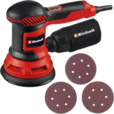 Einhell Ponceuse excentrique TC-RS 425 E (425 W, Ø 125 mm, vitesse max. 26 000 oscillations/min) Livré avec 3 feuilles abrasives
