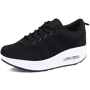 Femme Chaussures de Course Air Running Baskets Sport Outdoor Casual Marche Respirantes Confortable Fitness Gym Sneakers 40 EU