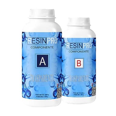 1.6kg Resine Epoxy Ultra Transparente Polyvalente à haute performance pour créations artistiques, de bijoux, plateau, table rivière, revêtement et modelage - Assistance technique en Français