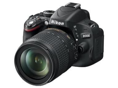 Nikon D5100 Appareil photo numérique Reflex 16.2 Kit Objectif AF-S VR 18-105 mm Noir