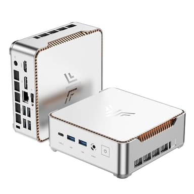 NiPoGi Pinova P2 Mini PC, АMD Ryzen 4300U (jusqu'à 3,70 GHz), 16 Go DDR4 1024 Go M.2 SSD Mini Ordinateur de Bureau W-11 Pro pour école/Maison/Bureau, Triple écran 4K, HDMI, DP, Type-C, Double WiFi.