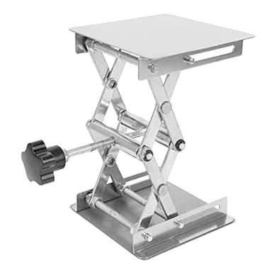 Dropfree Élévateur de Laboratoire Scientifique - 100 X 100Mm Support de Laboratoire En Acier Inoxydable Support de Table Ciseaux Laboratoire-Ascenseur Élévateur Pour Expérience Scientifique