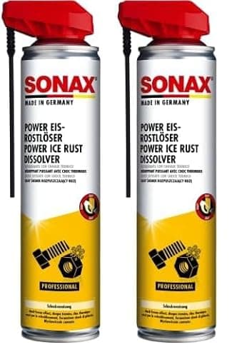 SONAX Dégrippant puissant avec choc thermique (400 ml) causé par le refroidissement permet de desserrer les pièces grippées | Réf: 04723000 (Lot de 2)