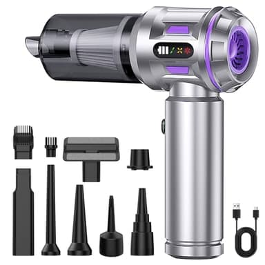 Oskuglin Aspirateur à Main sans Fil, Puissant, 3 Vitesses Aspirateur à Main sans Fil Ultra-Puissant - Aspirateur Voiture Moteur sans Balais - pour Poils d'animaux, Maison, Auto