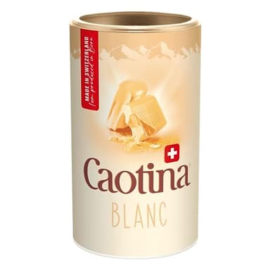 Caotina Blanc, Chocolat À Boire Poudre De Cacao Avec Le Meilleur Blanc Suisse, Chaud Durable Et Certifié, 1X500G , 500 G (Lot 1)