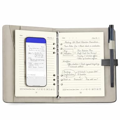 Gugxiom Carnet Numérique de Synchronisation en Temps Réel, Carnet Intelligent avec Stylo Intelligent Numérique avec Synchronisation D'écran Papier, Conversion de Texte OCR pour la Prise