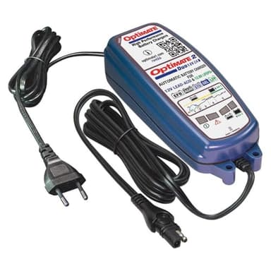 Chargeur et Mainteneur de Batterie OptiMate 2 DUO 12V / 12,8V – Automatique en 5 Étapes (2A) – Pour Batteries Plomb-acide & Lithium LiFePO4