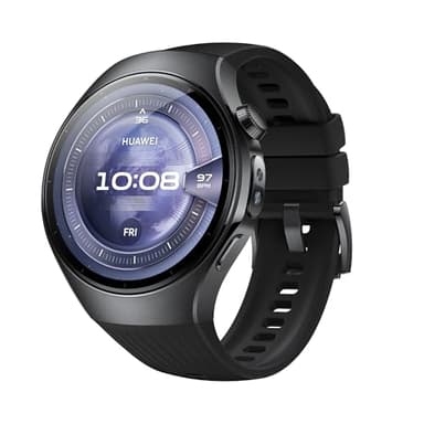 HUAWEI Watch 5 46mm Montre connectée, Technologie X-Tap à détection Multiple, Votre santé en Un Coup d'œil, eSIM, ECG,Smart Gestures, pour Android et iOS, Garantie prolongée de 6 Mois, Noir