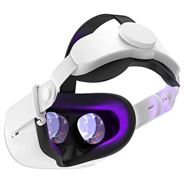SUPERUS Sangle pour Oculus Quest 2 - Sangle Elite de Remplacement pour Meta Quest 2, Accessoires VR pour Quest 2 - Confort Amélioré, Réduction de la Pression de la Tête - avec Charnière Réglable