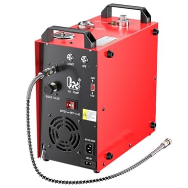 GX PUMP CS4-I Compresseur d'air PCP portable, moteur puissant de 350 W, max 5800 psi/40 MPa, convertisseur domestique intégré, refroidissement de l'eau et des ventilateurs, 5 heures de travail