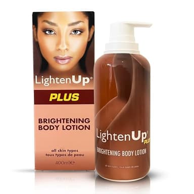 LightenUp, Lotion Éclaircissante - 400 ml - Crème Anti-Hyperpigmentation, Aide à Atténuer les Taches Sombres sur le Corps, Genoux, Coudes, Mains