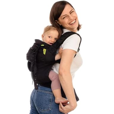 Boba Air Sac à Dos Porte Bébé Ultraléger Pour Enfants Âgés de 3 mois et Plus et Pesant entre 7 et 20 kg - Porte Bébé Ergonomique - Portage Bébé - Noir