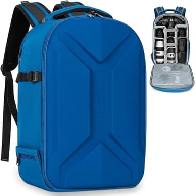 FREEAMG Sac à Dos Rigide pour Appareil Photo, 45x30x17CM Sac de Photographie pour Appareils Photo Reflex Numériques/Photographie sans Miroir, Compatible avec les Appareils Photo Sony/Canon/Nikon