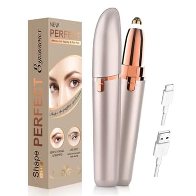 Épilation au fil, Épilateur pour sourcils et poils pour femmes: Épilateur Sourcil Femme Vinmall Rasoir Électrique Femme - Tondeuse à Sourcils avec lumière LED intégrée pour l'épilation du visage