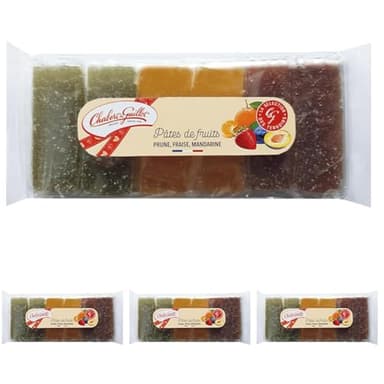 Chabert & Guillot Barquette Pâtes de Fruits 180gr (Lot de 4)