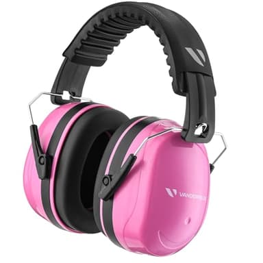 Vanderfields Casque Anti Bruit Adulte, 33dB Certifié CE, Protection Auditive pour Travail, Autisme, Bricolage, Tonte, Chantier, Tir, Casque Sensoriel, Réduction de Bruit Professionnelle