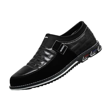 Chaussures de Mariage Noires pour Homme Chaussures Oxford Classiques Haut Tendance Chaussures Habillées Formelles en Cuir Verni Respirant Ceremonie Chaussures de Ville Homme Souliers Antidérapantes