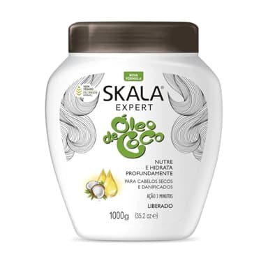 -Skala Expert- Masque/après-shampoing à l'huile de noix de coco - 1 kg - 100% végétalien - Nourrit et hydrate en profondeur.