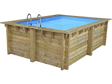 Habitat et Jardin Piscine Bois Rectangle Caimans - 4.10 x 3.00 x 1.24 m