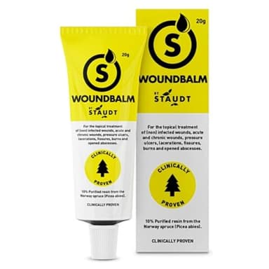 Baume Cicatrisant Staudt – Pommade Naturelle aux Propriétés Apaisantes – Crème de Soin pour la Cicatrisation et la Prévention des Cicatrices sur Coupures, Brûlures, Plaies Chirurgicales – 20g