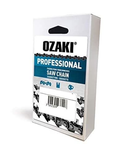 OZAKI - Chaîne Tronçonneuse 3/8" LP - Jauge 1,3 mm (0,50") - Profil de Gouge Semi-Carré - 47 Entraîneurs - 30 cm