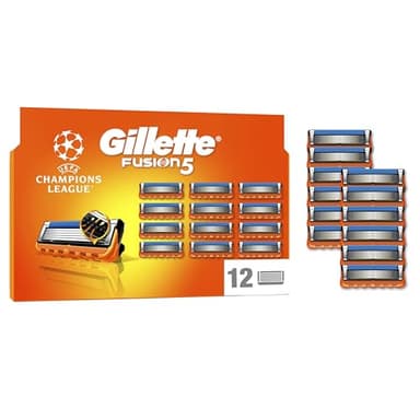 Gillette Fusion5 Recharges De Lames De Rasoir Pour Homme, 12 Recharges De Lames De Rasoir