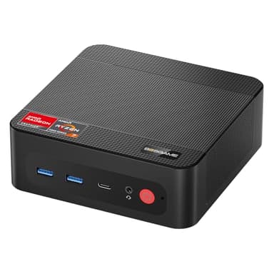 BOSGAME P4 Plus Dual 2.5G LAN Mini PC Gamer PC AMD Ryzen 7 5825U Processeur (jusqu'à 4.5GHz), Windows 11 Pro Mini Ordinateur, 32Go DDR4 RAM, 1To PCIe 4.0 SSD, Mini Ordinateur de Bureau Gaming