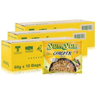 Soupe nouille poulet YUM YUM carton 30x60g Thailande