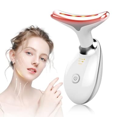 Appareil Anti Rides Visage, 3 Modes EMS Appareil de Gua Sha Visage, Appareil de Massage Visage 7 Couleurs, Chauffable 45°C Guasha Pour Visage Instrument, Double Menton Raffermissant et Liftant