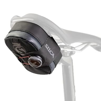 SILCA Matton | Sac de vélo avec système de Fermeture BOA | Rangement étanche à Fermeture éclair YKK | Sac de vélo de Route | Petite Pochette de vélo | Sacoches de vélo sous la Selle