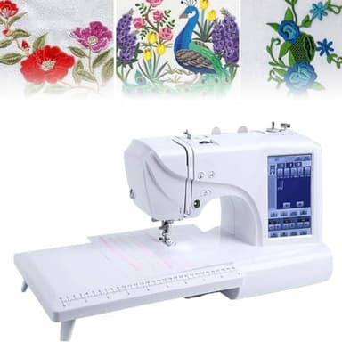 YMAOMAO Machine à Coudre Et à Broder, Machine à Broder Numérique Informatisée Brodeuse électrique Machine a Coudre Machine à Coudre De Broderie avec écran LCD 7" Et Port USB, pour Les Débutants