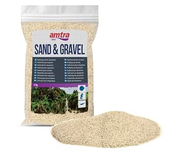 Amtra WHITE QUARTZ, Sable Fin Quartz Blanc pour Aquarium, Grains 0.1- 0.7 mm, Quantité 2 kg