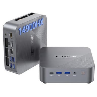 CTONE M2 Mini PC Intel® Core™ i9-14900HX (24C/32T, 5,8 GHz), 32Go DDR4 RAM + 1To SSD PCIe 4.0, Graphiques Intel UHD, WiFi 6E, Triple Affichage 4K, Windows 11 Pro