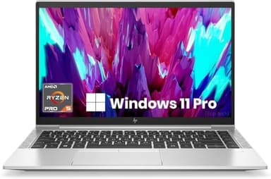 HP Elitebook 845 G8 Ordinateur Portable Win11 Pro, 14-inch FHD(1920x1080) Display, AMD Ryzen 5 Pro 5650U 6-Core, 8 Go RAM, 256 Go SSD, Pas de Cam, US QWERTY Clavier (Renouvelé)