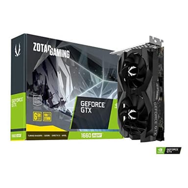 ZOTAC Carte Graphique Gaming GeForce GTX 1660 Super Twin Fan 6 Go GDDR5, 192bit, 1785 MHz, 8 Go/s, PCI Express 3.0