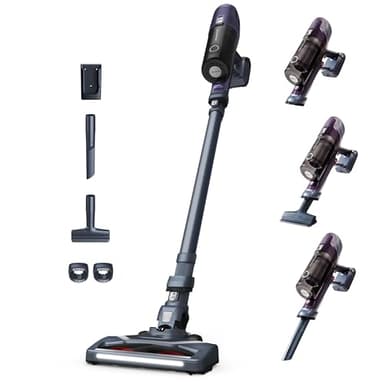 Rowenta X-Pert 6.60 Aspirateur Balai sans fil, Léger, Puissance 100W, Autonomie 45min, Efficace sur tous Types de Sols, LED RH6838WO, Violet
