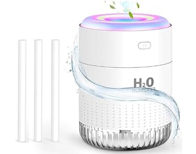 SZO Humidificateur pour Chambre d'enfant Humidificateur Mini Humidificateur pour Usage intérieur Humidificateur d'intérieur avec lumière LED, Fonction d'arrêt Automatique et Deux Modes de