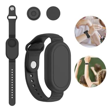 Zodors Étui Protection Silicone Bracelet Réglable Étanche Anti-Rayures Anti-Perte Localisateur GPS Pour Samsung Galaxy SmartTag 2 Enfant Aînés