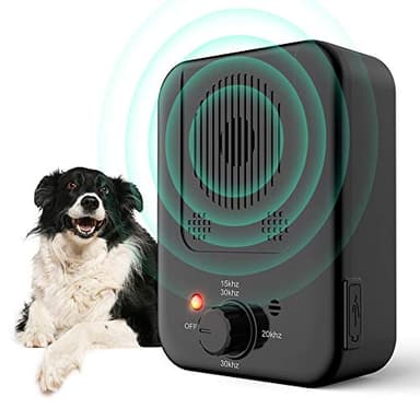 Anti Aboiement Chien Ultrason, Automatique Boitier Ultrason Anti Aboiement, 3 Modes Ultrason Chien Anti-Aboiement Chien, Appareil Anti Aboiement Étanche pour Petits Grands Chiens Intérieur Exterieur