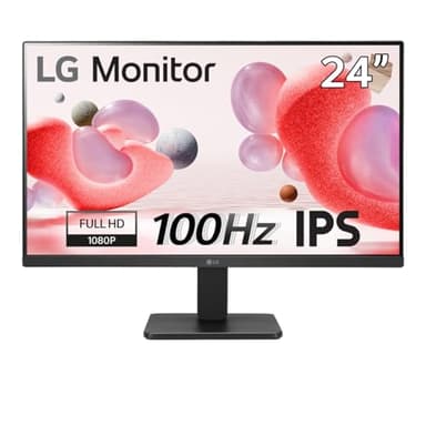 LG 24MR400-B Ecran PC bureautique 24" - Dalle IPS résolution FHD (1920x1080), 5ms GtG 100Hz, sRGB 99%, AMD FreeSync, Fonctions Gaming et Eye-Care