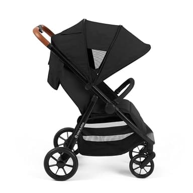 Ickle Bubba Stomp Stride Poussette – de la naissance à 22 kg, siège extra large, roues multi-terrain, housse de pluie et capuche UPF 50+ (minuit)