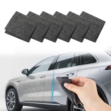 JRILUO 6PCS Nano Sparkle Cloth, Efface Rayures Chiffon Voiture, Nano Magic Cloth Efface Rayure Voiture Réparer, Chiffon Multifonction pour Polissage de Surface, Réparation Efficace des éraflures
