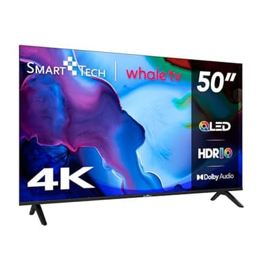 Smart Tech TV QLED 4K UHD 50" (127cm) Smart TV Whale OS-50QH02K- Molotov, Netflix, Prime Video, Disney+ 3xHDMI - 2xUSB; Son Dolby
