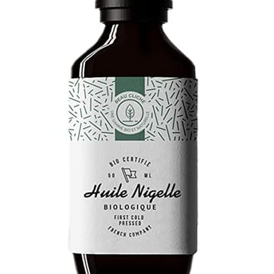 Huile de Nigelle BIO Pressée à froid, Pure, Cumin noir - 100% Naturelle, cultivée en Égypte et embouteillée en France - Qualité alimentaire - 50ml