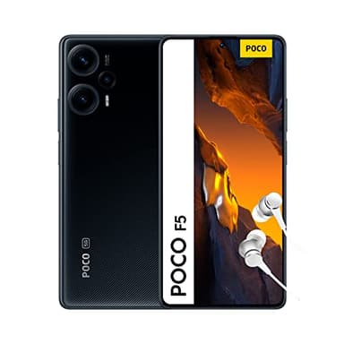 POCO F5 5G - Écran AMOLED 120Hz, Batterie 5000mAh 67W, Triple Caméra 64MP, 8+256Go, Noir (Version Française + 2 ans de garantie)