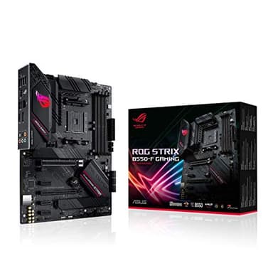 ROG STRIX B550-F GAMING – Carte mère AMD B550 Ryzen AM4, ATX, PCIe 4.0, 14 phases d'alimentation, Ethernet Intel 2.5Gb, 2xM.2, OptiMem II, Microphone anti-bruit avec IA, USB 3.2 Gén. 2, Aura Sync RGB