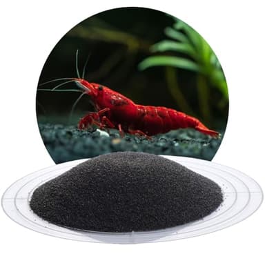 Schicker Mineral Sable d'aquarium Noir 0,4-0,8 mm 25 kg, Gravier Fin pour Aquarium, substrat aux Bords arrondis, Couleur inaltérable, Gravier pour Aquariums d'eau Douce et Aquariums d'eau de mer
