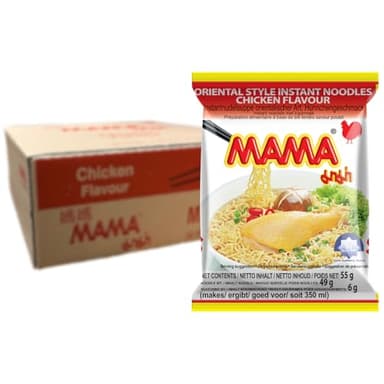 MAMA Nouilles Instantanées Poulet 55 g - Pack de 30